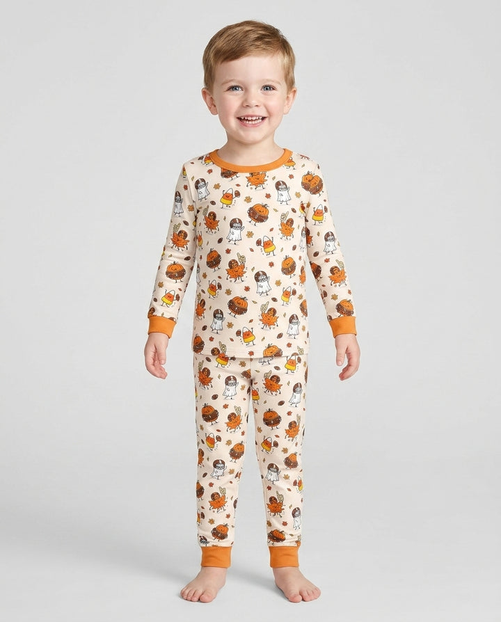 Template Bamboo Two Piece Long Sleeve Pyjamas Set