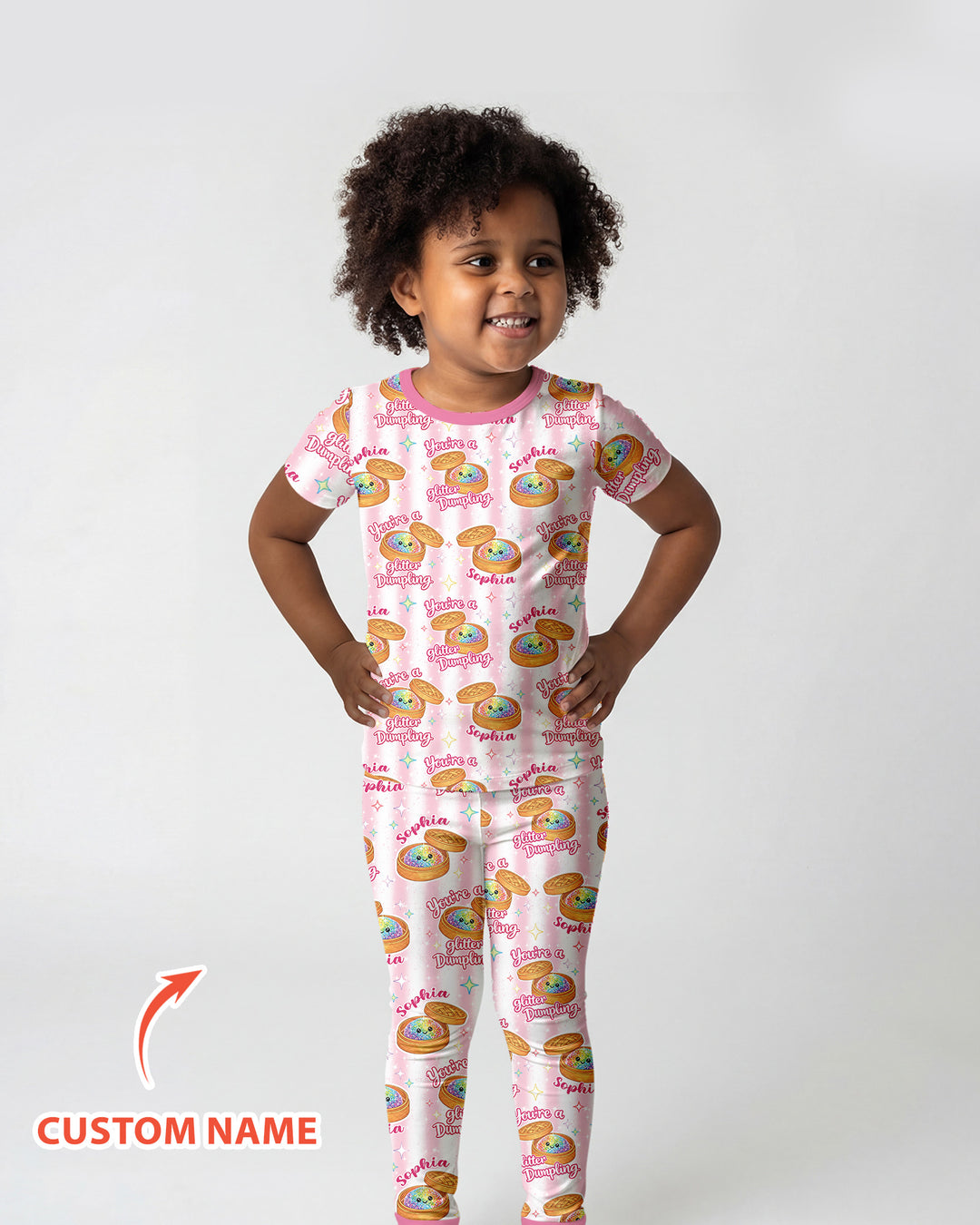 CUSTOM Template Bamboo Two Piece Short Sleeve Pyjamas Set