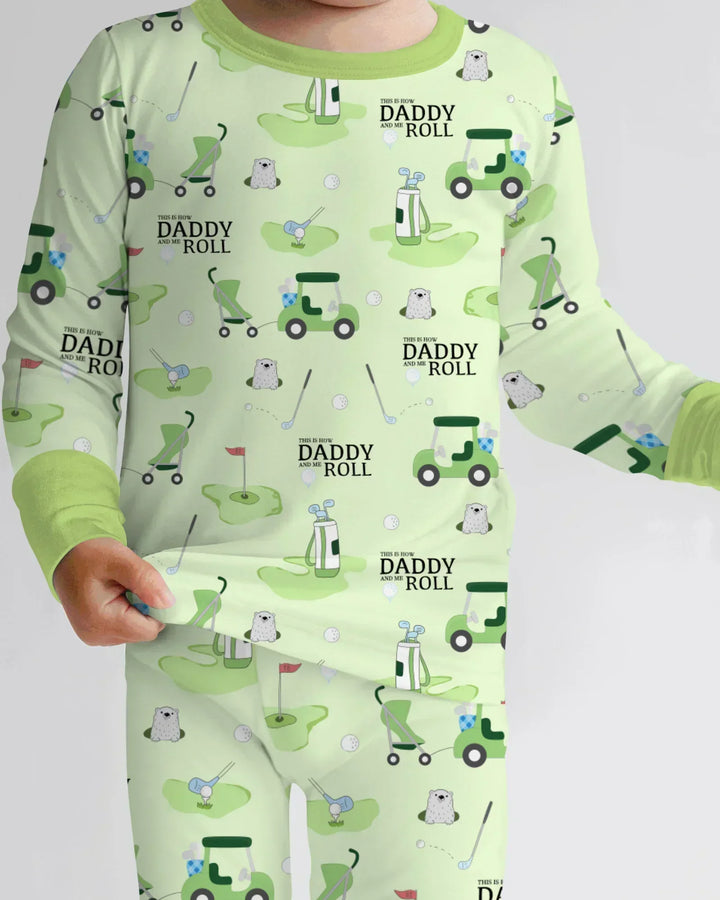 Daddy Golf Team Bamboo Two Piece Long Sleeve Pajama Set