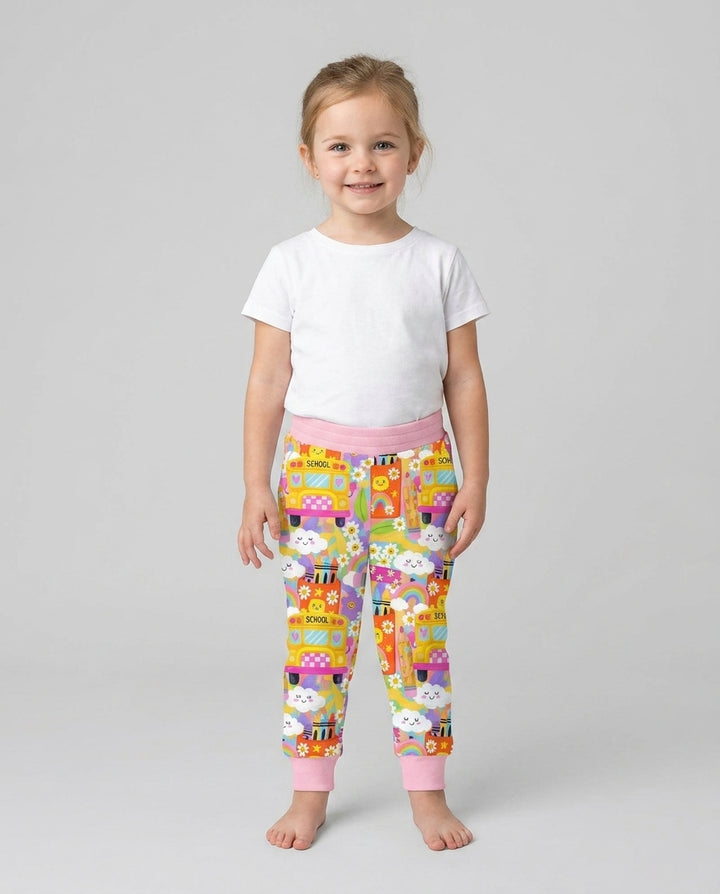 Retro Happy Classroom Bamboo Jogger