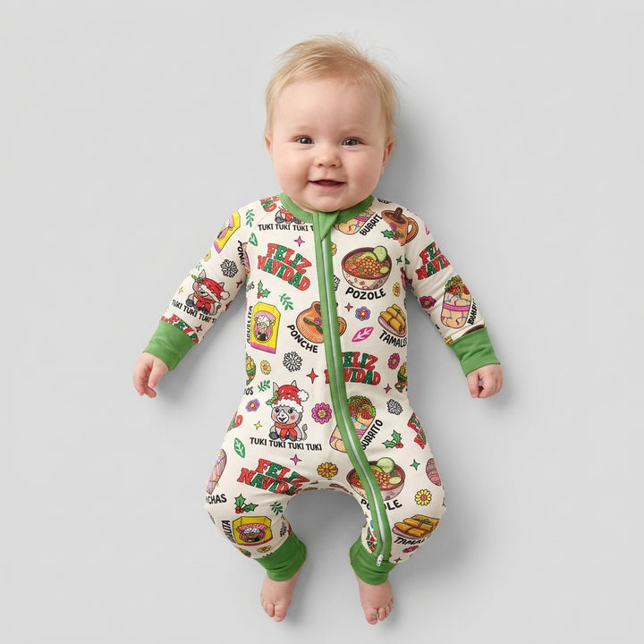 Mexican Christmas Feliz Navidad Bamboo Convertible Zippy