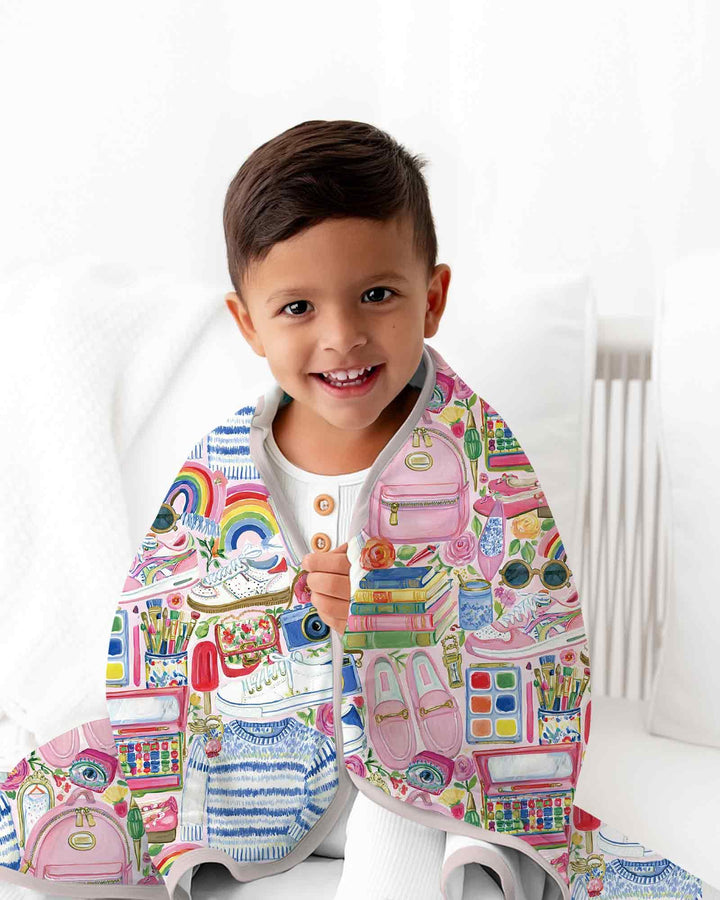 Sweet School Adventure Bamboo Blanket