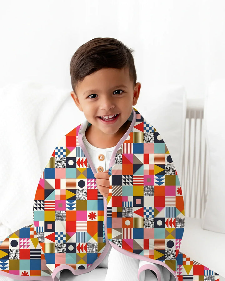 Playful Shapes Bamboo Blanket