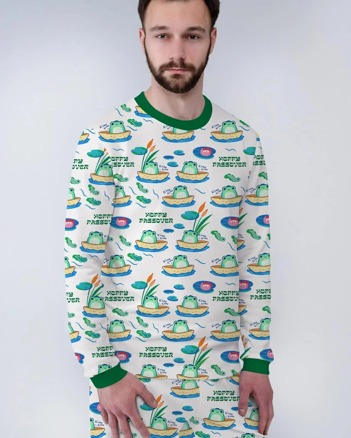 Hoppy Passover Family Matching Bamboo Men's Pajama Set