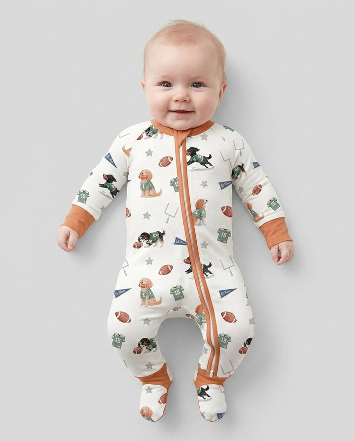 Football Pup Squad Family Matching Bamboo Convertible Zippy