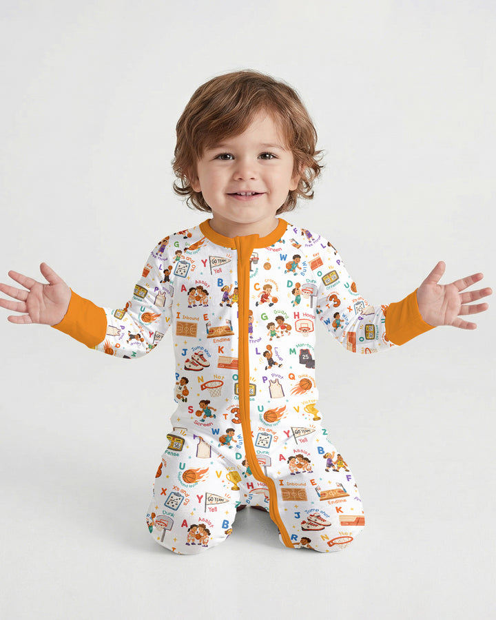 Basketball Alphabet Bamboo Convertible Zippy