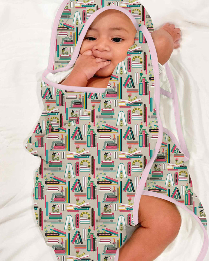 Bookworm Adventures Hooded Bamboo Towel Set