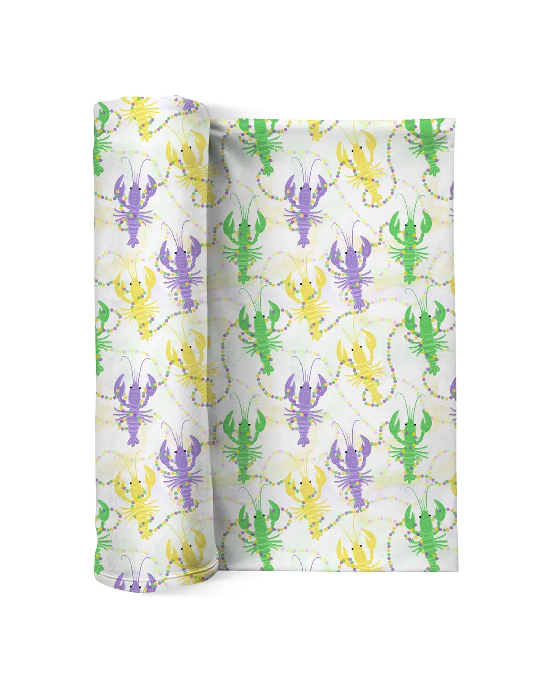 Mardi Gras Crawfish Family Matching Bamboo Swaddle Blanket
