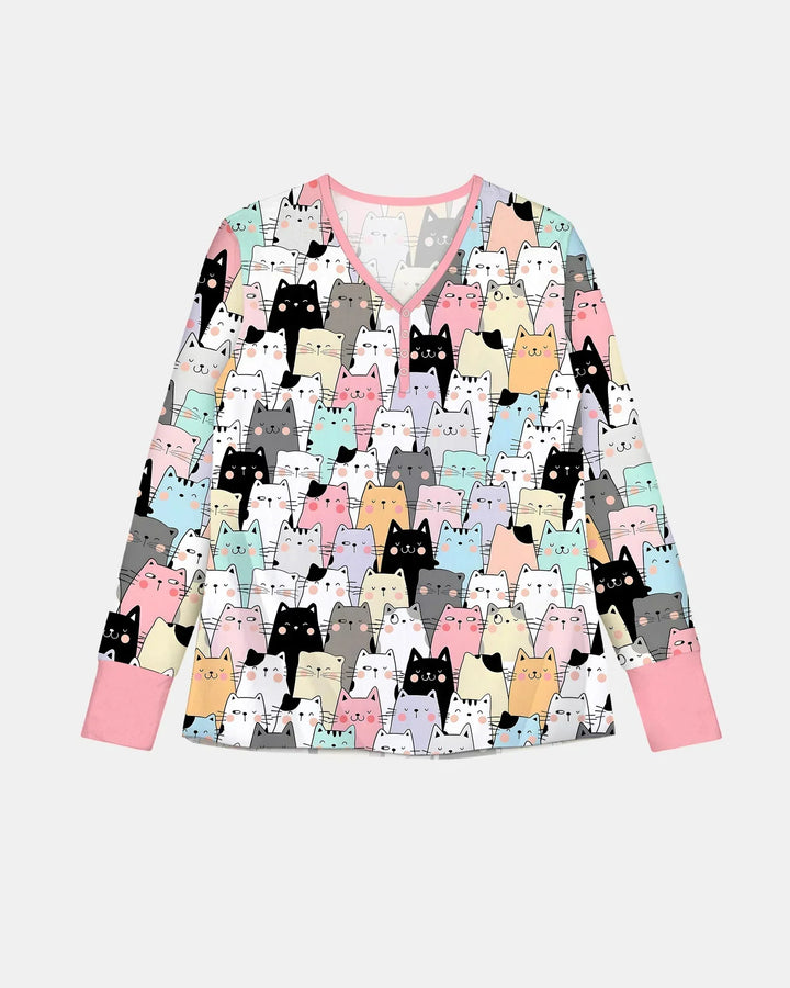 Purrfect Crowd Bamboo Women Pajama Set