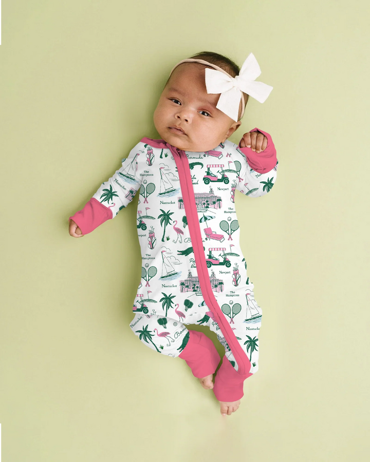 Preppy Palm Getaway Bamboo Convertible Zippy