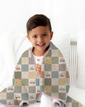 Construction Trucks Bamboo Blanket