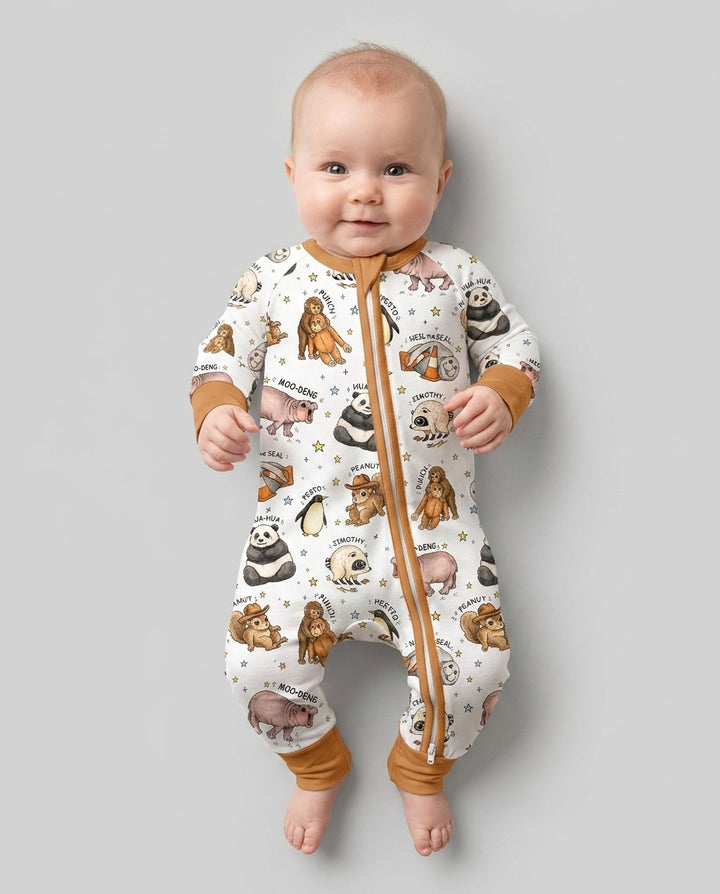Cute Viral Animals Bamboo Convertible Zippy