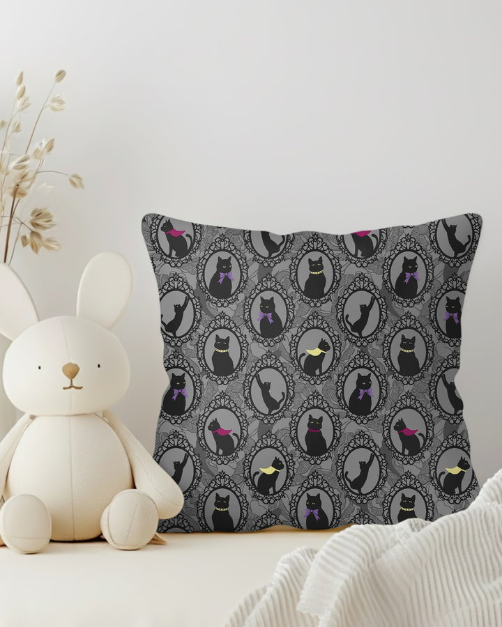 Midnight Cat Parade Bamboo Pillow Case
