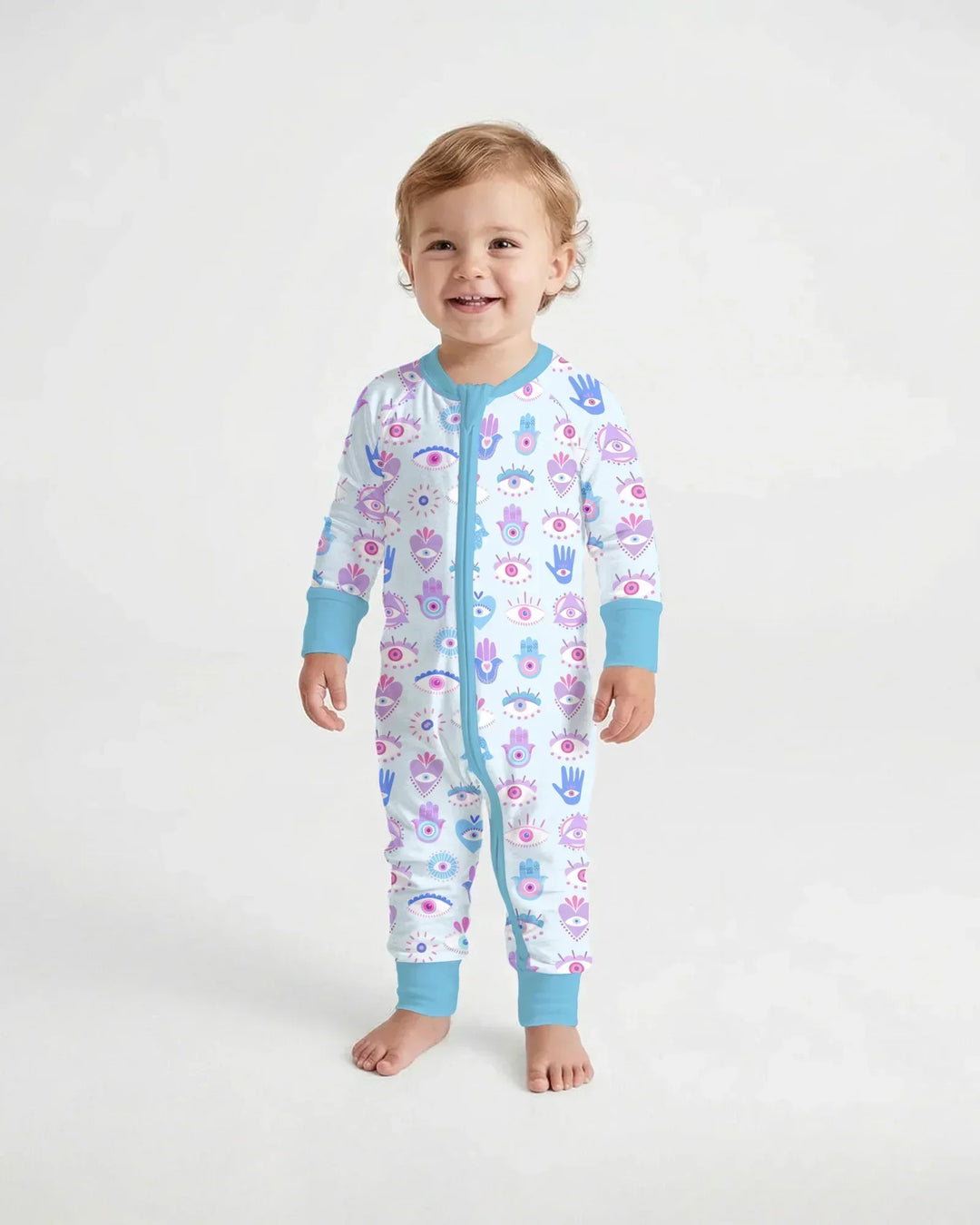 Hamsa Heart Guardians Family Matching Bamboo Convertible Zippy