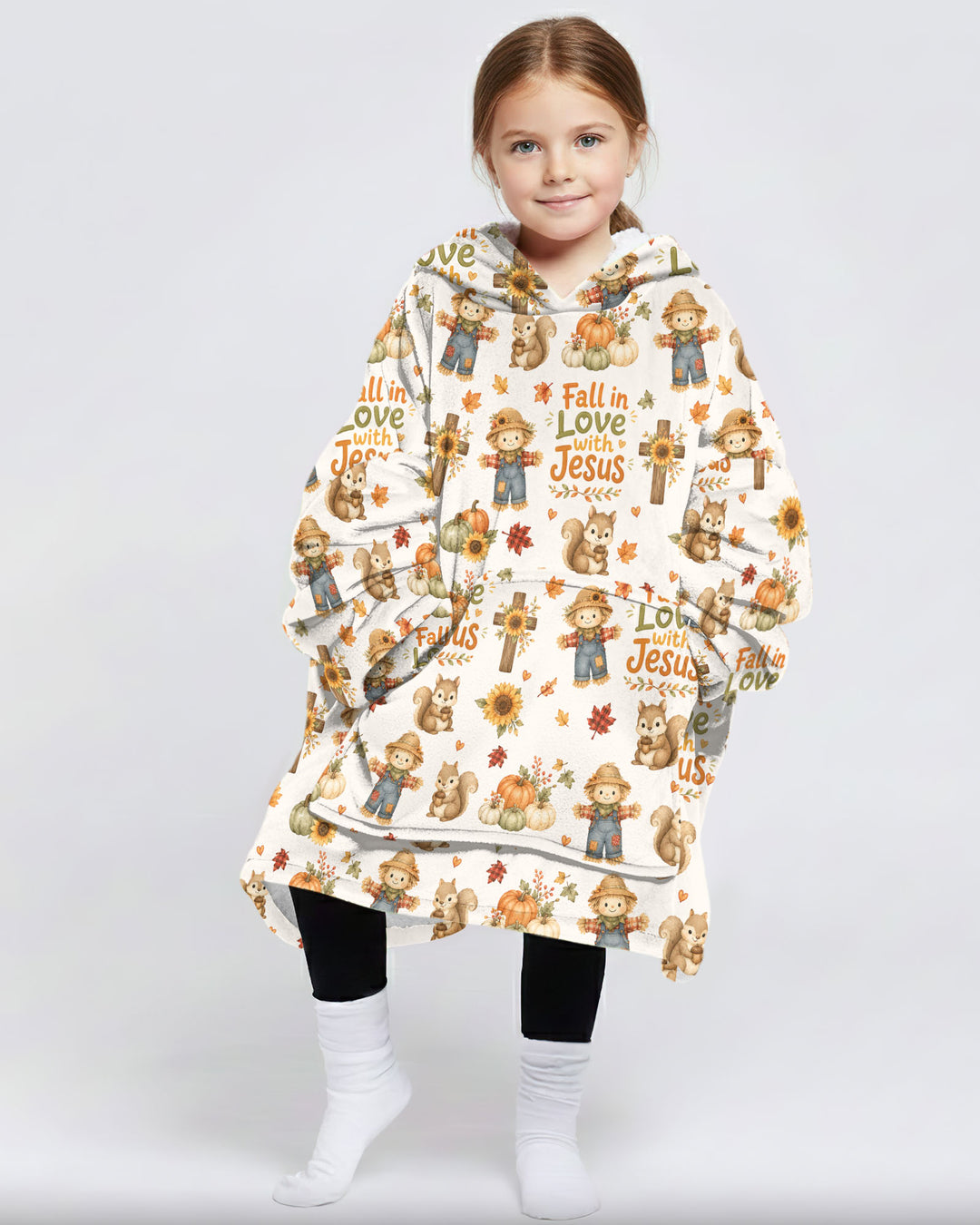 Fall For Jesus Bamboo Blanket Hoodie