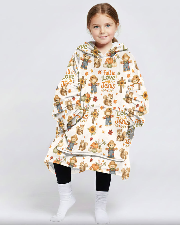 Fall For Jesus Bamboo Blanket Hoodie