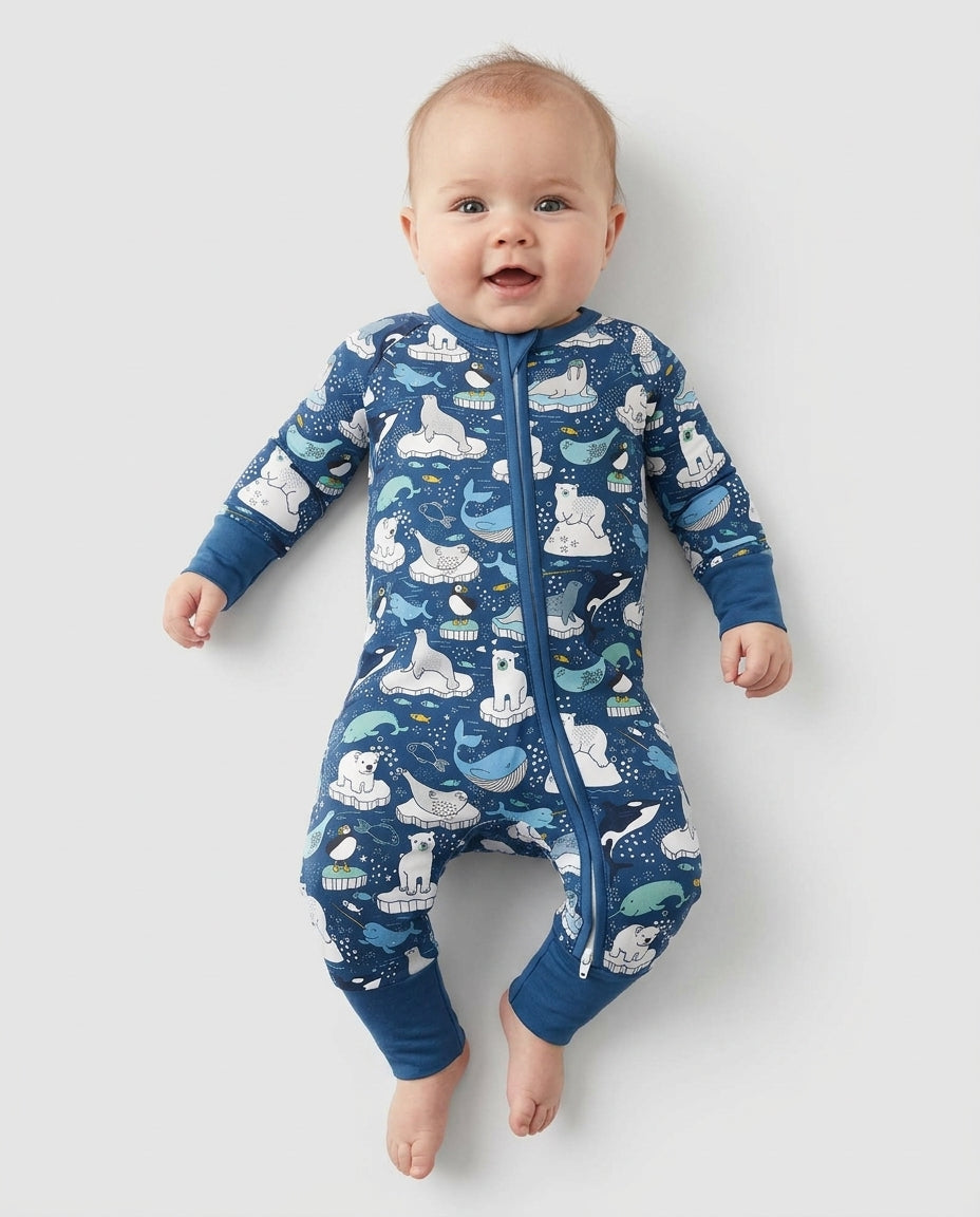 Animal Icebergs Bamboo Convertible Zippy