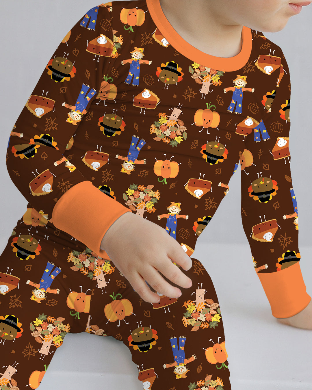 Template Bamboo Two Piece Long Sleeve Pyjamas Set