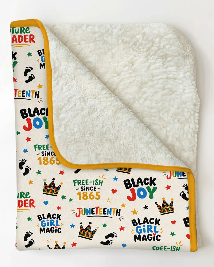 Juneteenth Black Girl Magic Bamboo Blanket
