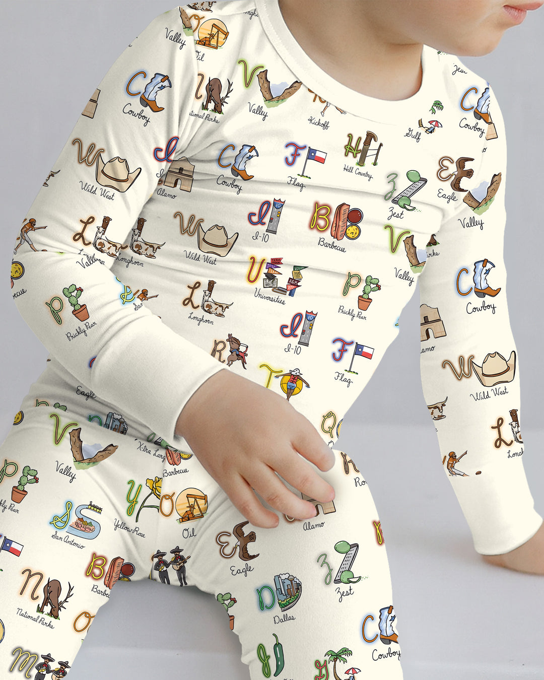 Template Bamboo Two Piece Long Sleeve Pyjamas Set