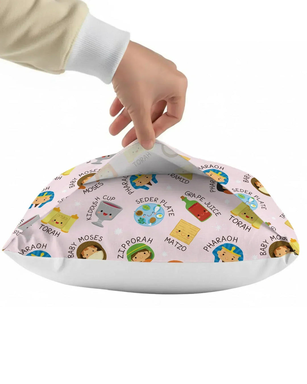 Cute Passover Characters Bamboo Pillow Case