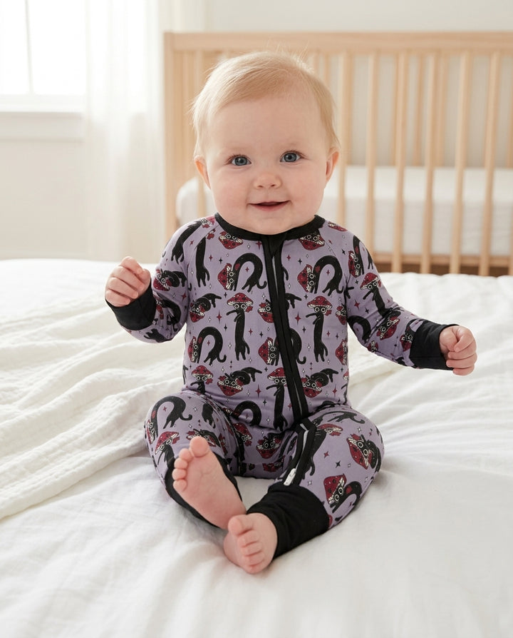 Mushroom Cat Mischief Bamboo Convertible Zippy