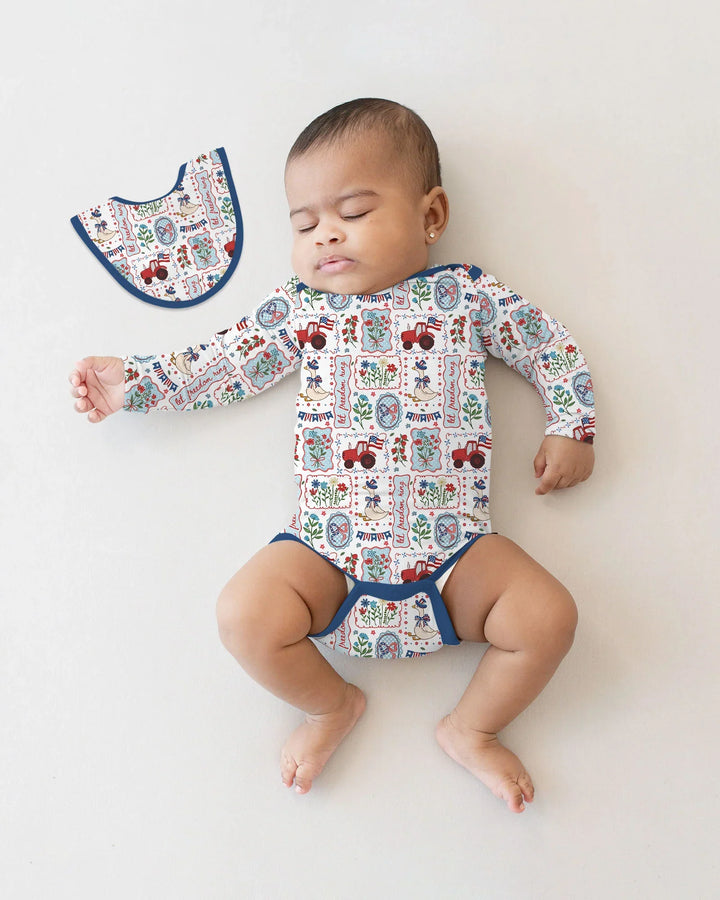 Patriotic USA Silly Goose Family Matching Bamboo Bodysuit