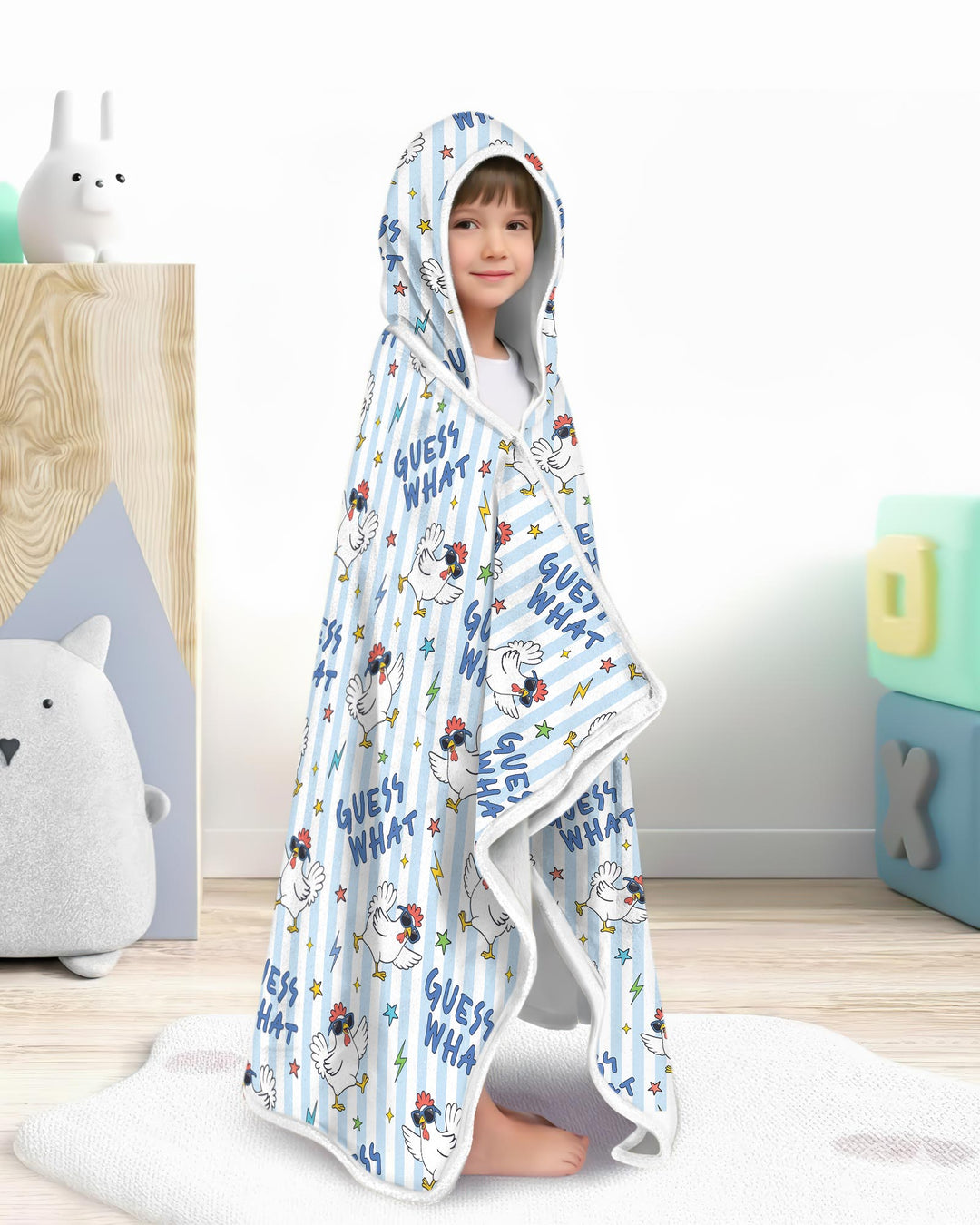 Guess What Chicken Butt! Bamboo Wearable Hooded Blanket