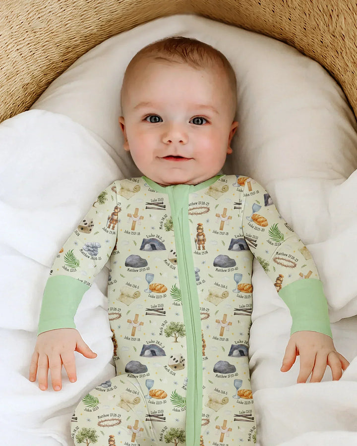 He Is Risen Family Matching Bamboo Convertible Zippy
