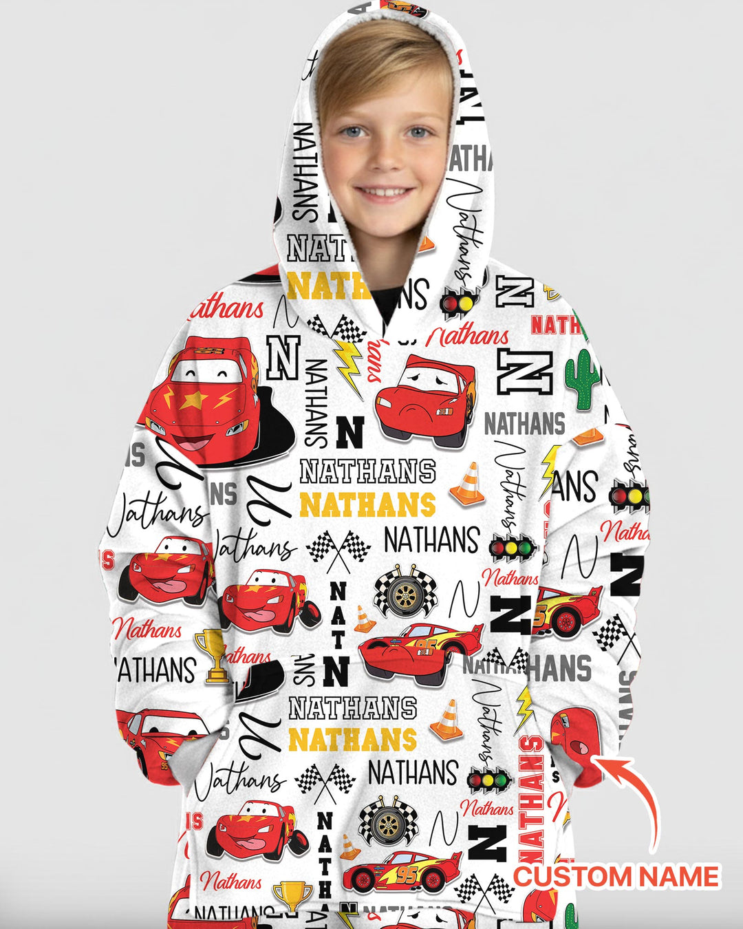 Fast Cars Bamboo Blanket Hoodie