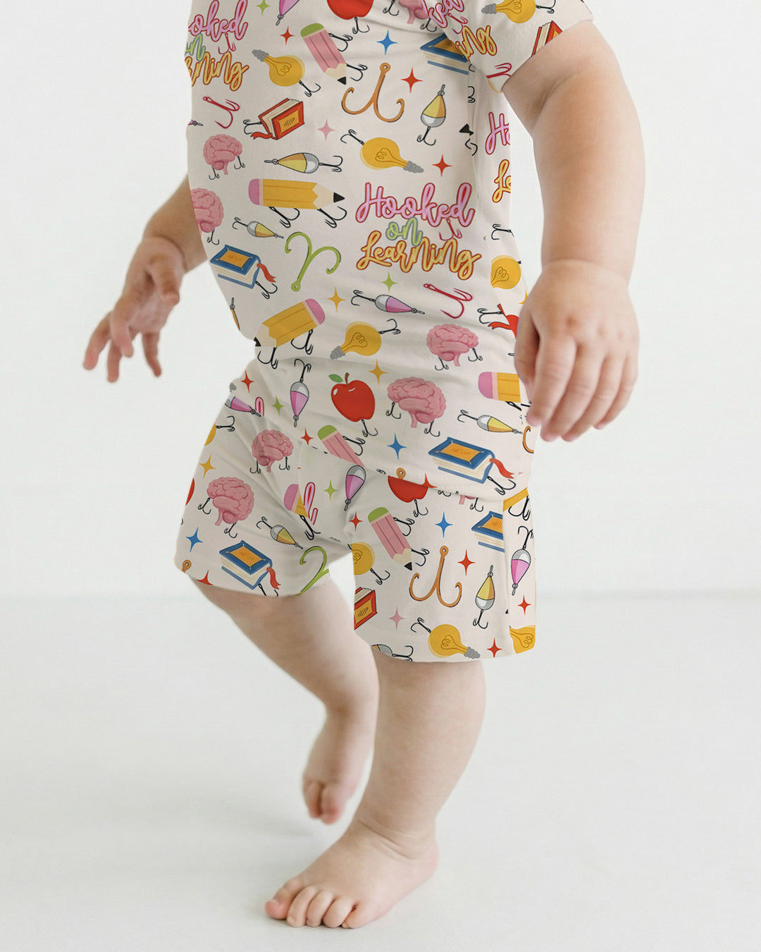 Template Bamboo Two Piece Short Sleeve Shorts Pyjamas Set