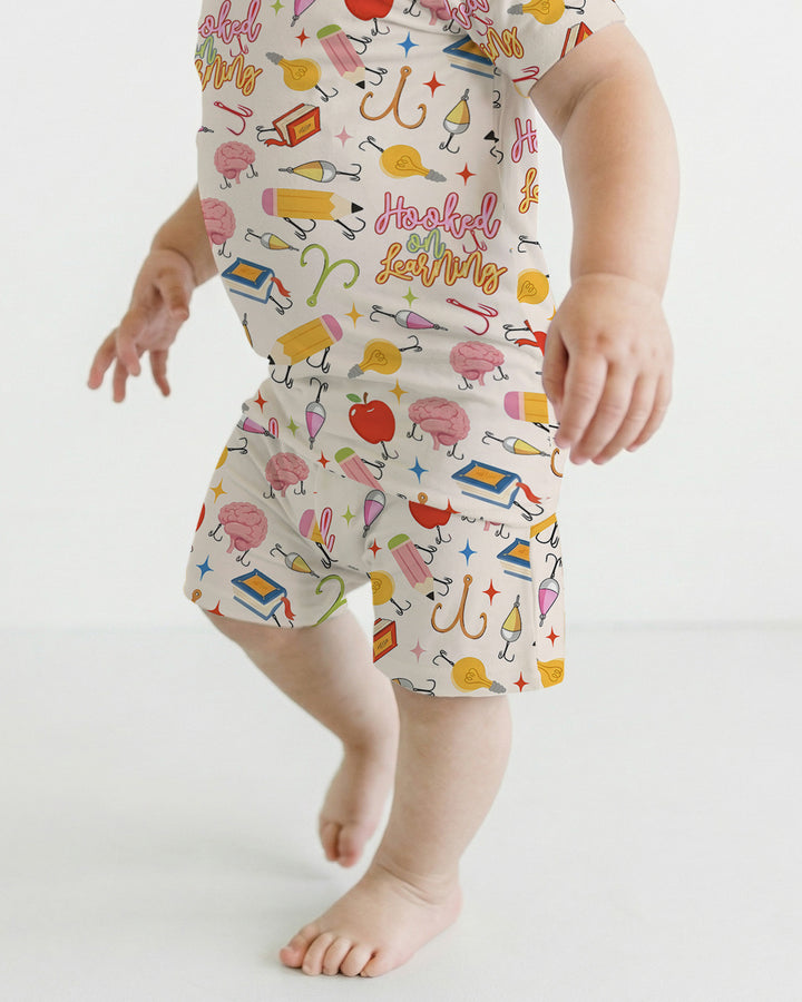 Template Bamboo Two Piece Short Sleeve Shorts Pyjamas Set