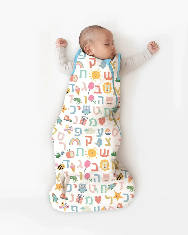 Hebrew Alphabet Bamboo Sleep Bag