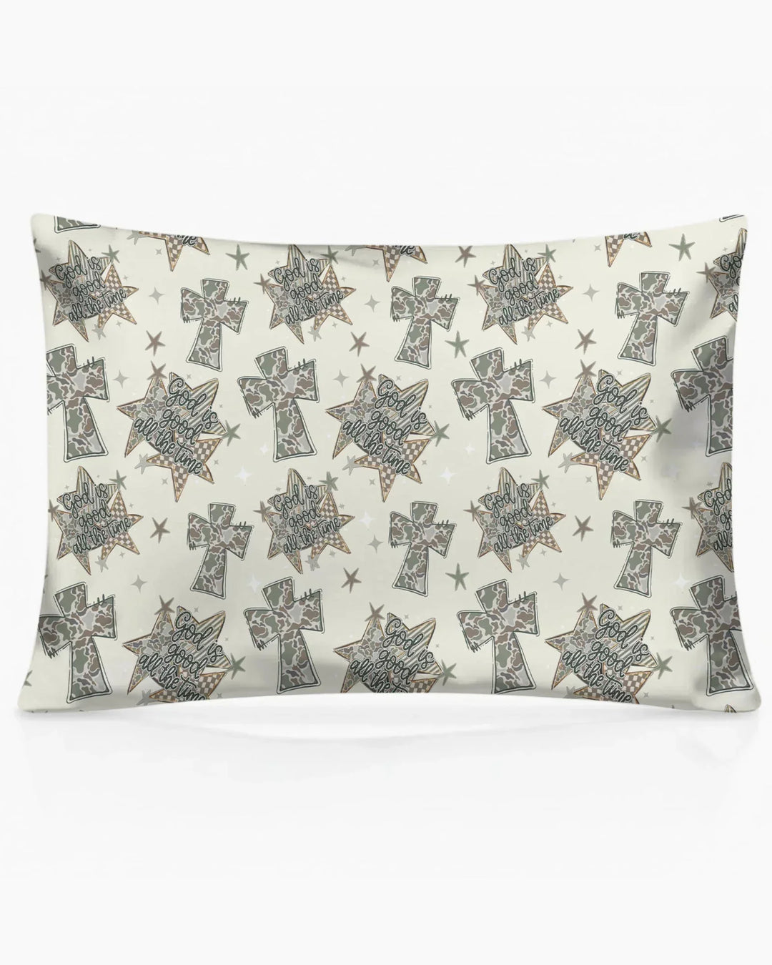 Camo God is Good Family Matching Bamboo Pillow Case