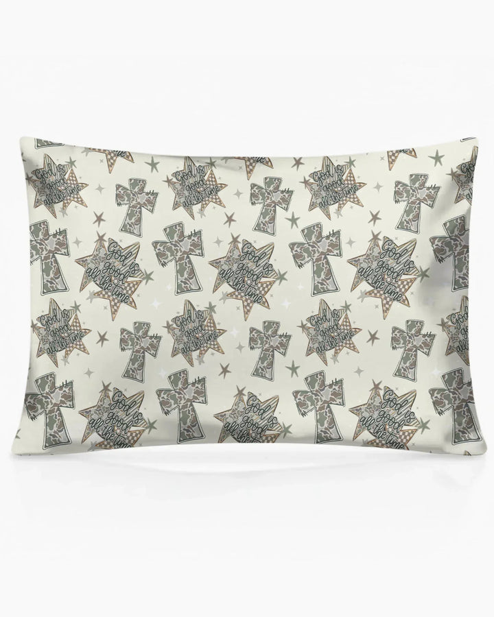 Camo God is Good Family Matching Bamboo Pillow Case