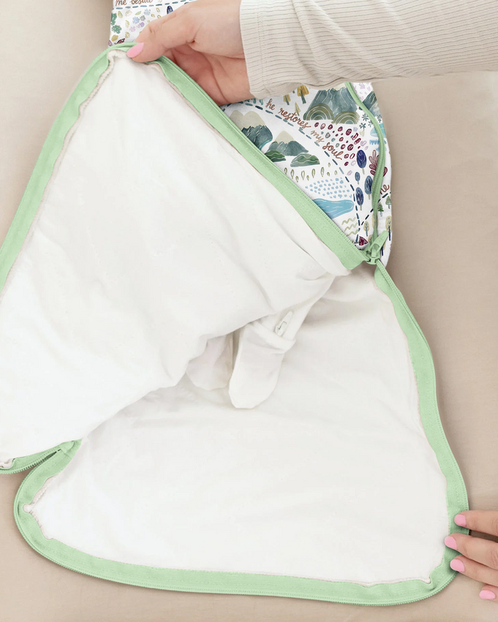 Whimsical Psalms 23 Map Bamboo Sleep Bag