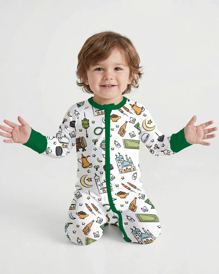 Ramadan Blessings Family Matching Bamboo Convertible Zippy