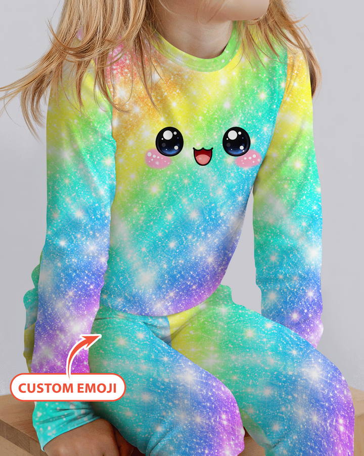 Cute Dumplings Emoji Gift For Squishy Hunter Bamboo Two Piece Long Sleeve Pajama Set
