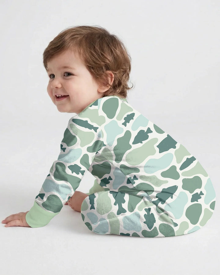 Lil Soldier Embroidered Bamboo Convertible Zippy
