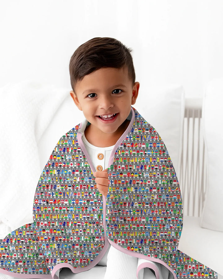 Around The World Bamboo Blanket
