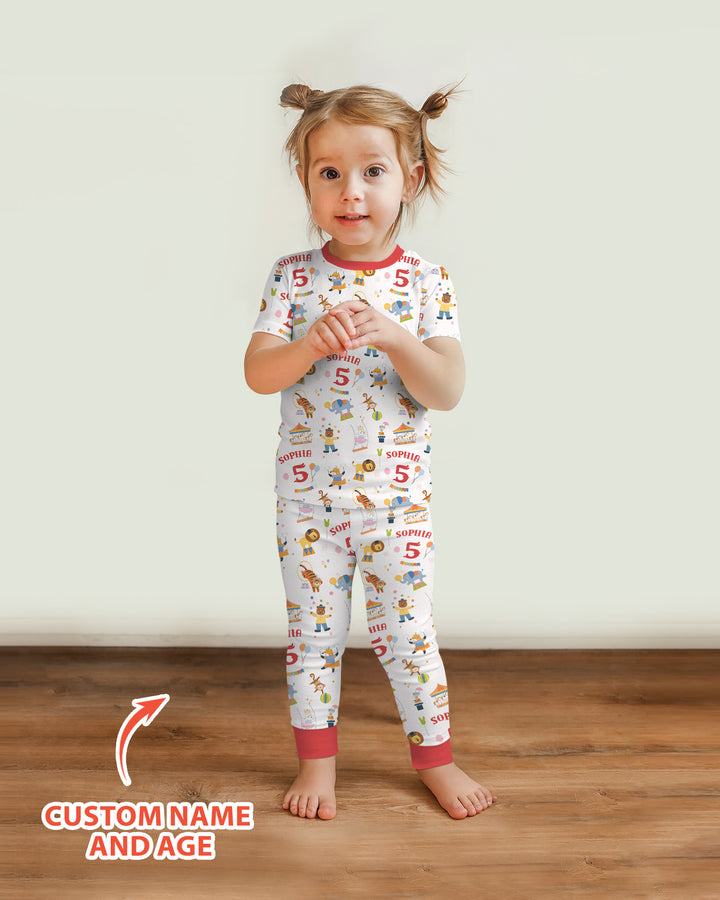 CUSTOM Template Bamboo Two Piece Short Sleeve Pyjamas Set