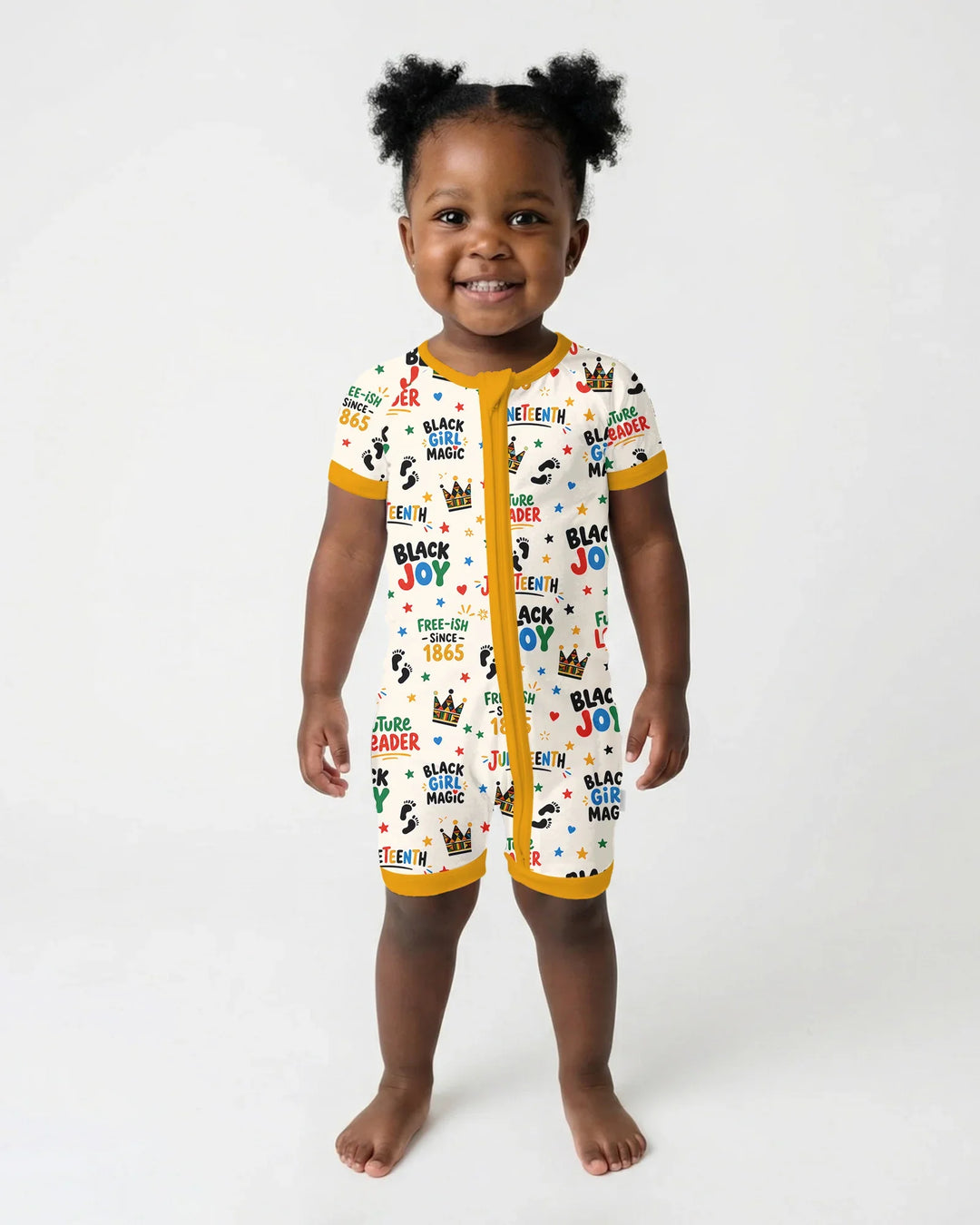 Juneteenth Black Girl Magic Bamboo Shorty Zippy
