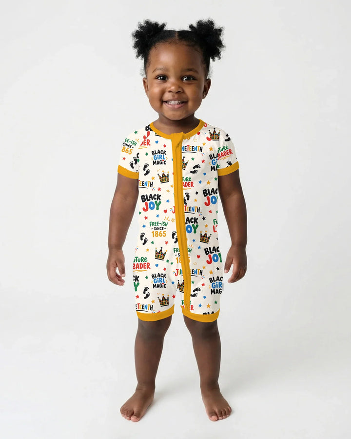 Juneteenth Black Girl Magic Bamboo Shorty Zippy