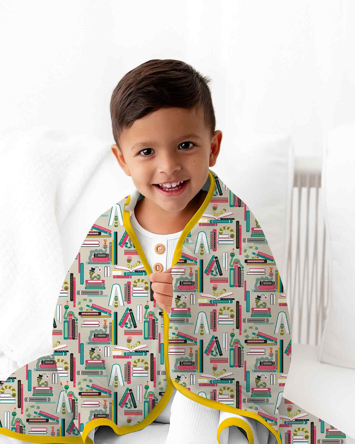 Bookworm Adventures Bamboo Blanket