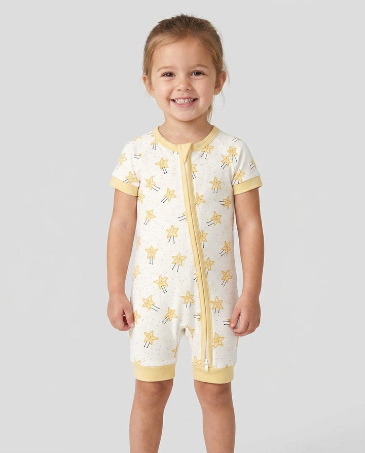 Happy Little Stars Family Matching Bamboo Shorty Zippy