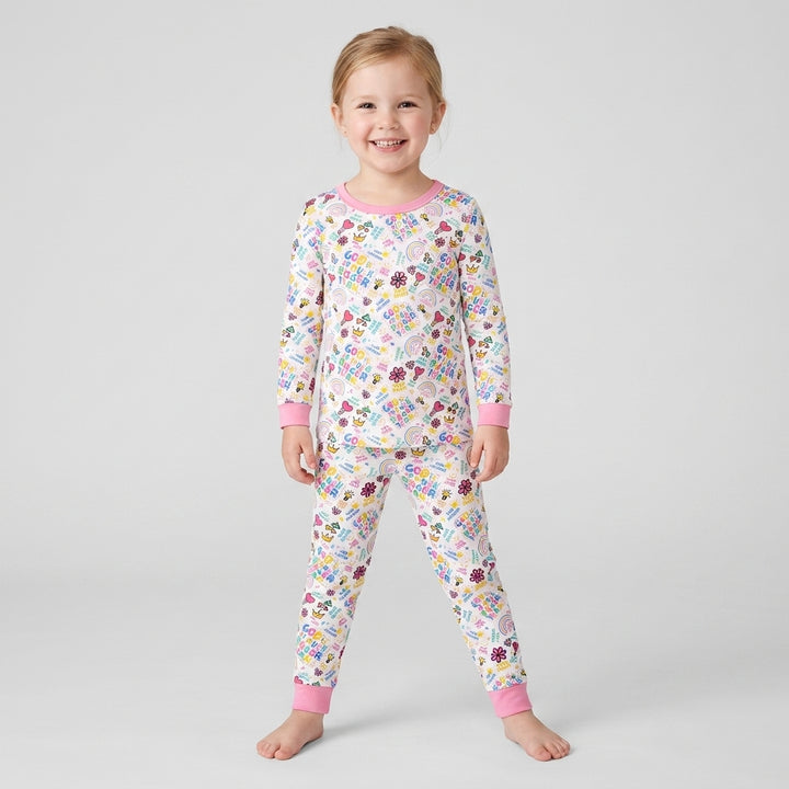 Template Bamboo Two Piece Long Sleeve Pyjamas Set