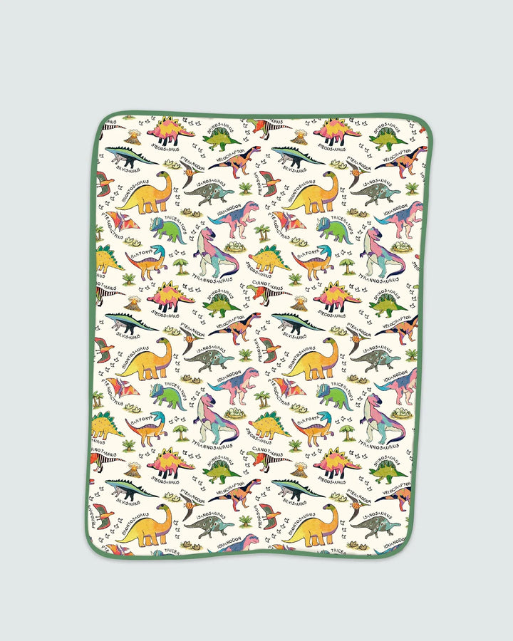 All The Dino Types Bamboo Blanket