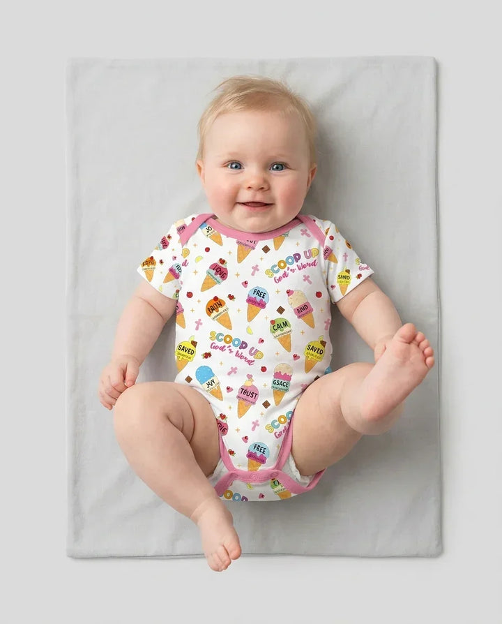 Ice Cream Summer Christian  Bamboo Bodysuit