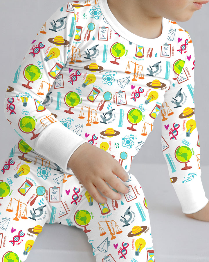 Template Bamboo Two Piece Long Sleeve Pyjamas Set