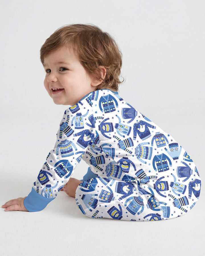 Cute Hanukkah Jumpers Bamboo Convertible Zippy